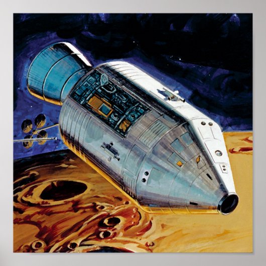 Poster Illustration de l'orbite lunaire du sous-satellite (Devant)