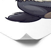 Poster Illustration de loup de dessin (Coin)