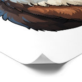 Poster Illustration de l'ours de dessin (Coin)
