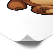 Poster Illustration de l'ours de dessin (Coin)