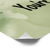 Poster Illustration de l'ours noir avec citation motivati (Coin)