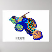 Poster Illustration de Mandarinfish (Devant)