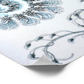 Poster Illustration de méduse vintage (Coin)