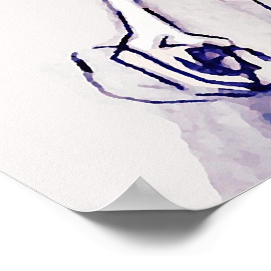 Poster Illustration de mode à la recherche d'affiches (Coin)