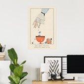 Poster Illustration de mode des années 1920 dans le style (Bureau à domicile)