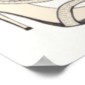 Poster Illustration de mode originale de la chaussure Val (Coin)