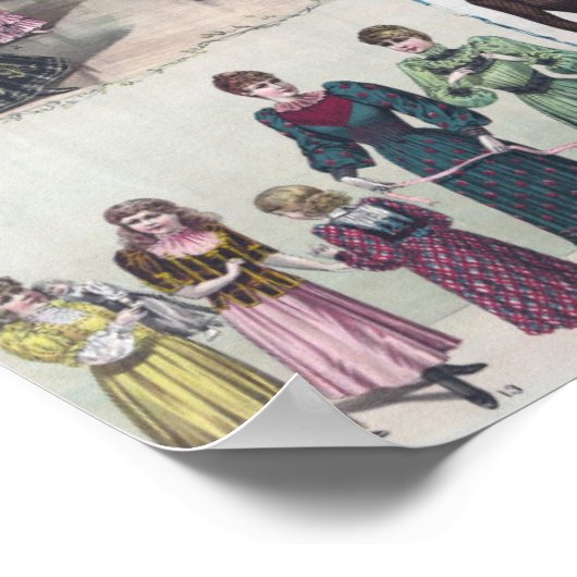 Poster Illustration de mode vintage (Coin)