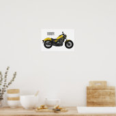 Poster Illustration de moto Cruiser (Cuisine)