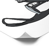 Poster Illustration de motoneige (Coin)