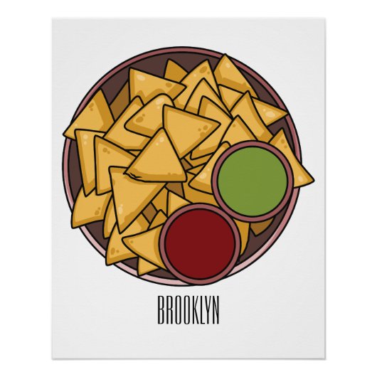 Poster Illustration de Nachos (Devant)