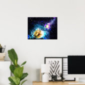 Poster Illustration de nébuleuse de l'espace de galaxie c (Bureau à domicile)