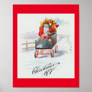 Poster Illustration de Noël Clause Holiday