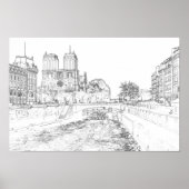 Poster Illustration de Notre Dame de Paris (Devant)
