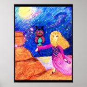 Poster Illustration de Owl Guardian par Carol Zeock (Devant)