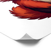 Poster Illustration de panda rouge caricature (Coin)