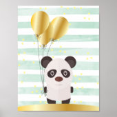 Poster Illustration de Panda sur toile (Devant)