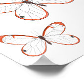 Poster Illustration de papillon en verre (Coin)