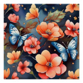 Poster Illustration de papillon lunaire unique (Devant)