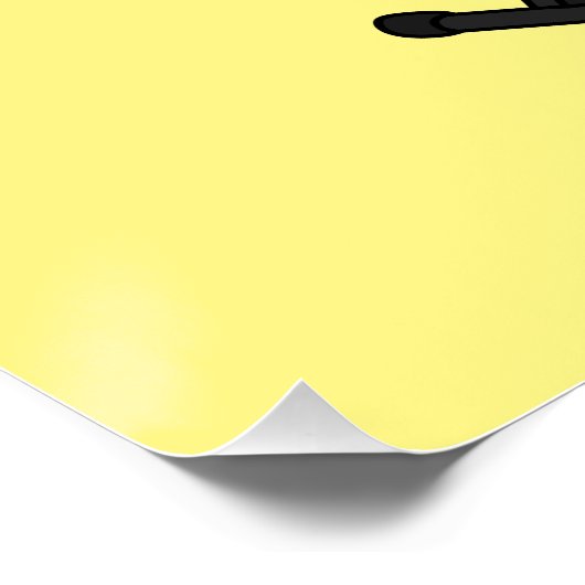 Poster Illustration de piano clavier (Coin)