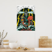 Poster Illustration de pieuvre (Cuisine)