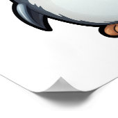 Poster Illustration de pingouin de dessin (Coin)