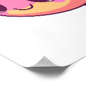 Poster Illustration de poisson caricaturé (Coin)