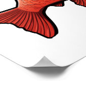 Poster Illustration de poisson caricaturé (Coin)