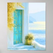 Poster Illustration de pot de fleurs jaune (Devant)
