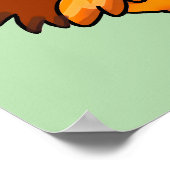 Poster Illustration de poulet de dessin animé drôle (Coin)