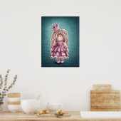 Poster Illustration de poupée de fille mignonne (Cuisine)