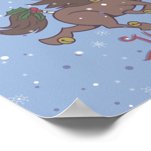 Poster Illustration de rennes de cheval (Coin)