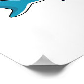 Poster Illustration de requin marteau (Coin)