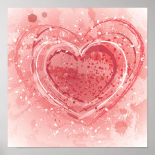Poster Illustration de Saint-Valentin