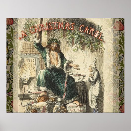 Poster Illustration de Scrooge du Chant de Noël avec le F (Devant)