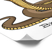 Poster Illustration de serpent à cobra Brown (Coin)