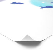 Poster Illustration de Stingray dans l'océan (Coin)