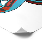 Poster illustration de style cartoon de serpent à collier (Coin)