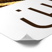 Poster Illustration de style vintage pendentif (en anglai (Coin)