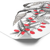 Poster Illustration de stylo et d'encre pour chickadees d (Coin)