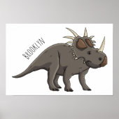 Poster Illustration de Styracosaurus (Devant)