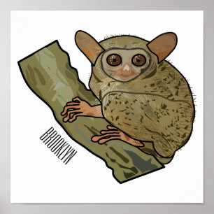 Poster Illustration de Tarsier