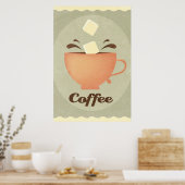 Poster Illustration de tasse de café (Cuisine)