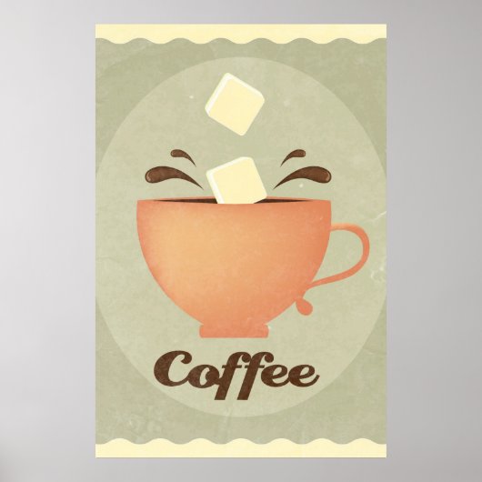 Poster Illustration de tasse de café (Devant)