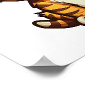 Poster Illustration de tigre de dessin (Coin)