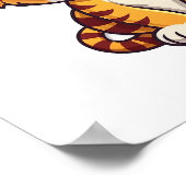 Poster Illustration de tigre de dessin (Coin)
