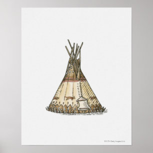 Poster Illustration de tipi