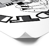 Poster Illustration de tir d'arme (Coin)