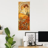 Poster Illustration de Topaz par Alphonse Mucha (Bureau à domicile)