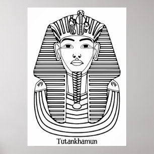 Poster Illustration de Toutankhamon