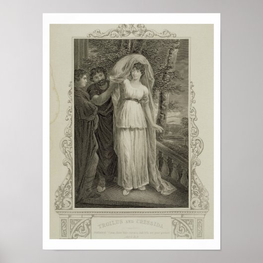 Poster Illustration de 'Troilus and Cressida', Acte III, (Devant)